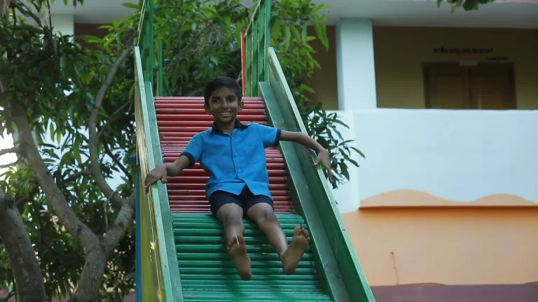 Funfilled slide energise the child